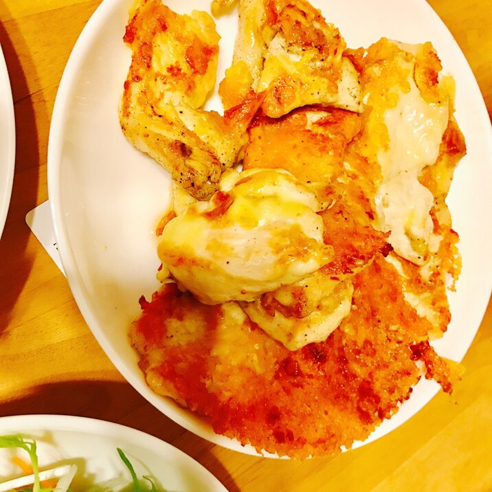 胸肉のカリカリチーズ焼き レシピ 作り方 By ybkmk 楽天レシピ